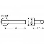 Держатель для туалетной бумаги Hansgrohe Logis Universal 41726000